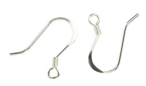 Sterling Silver Genuine .925 Fish Hook 6_Pkg