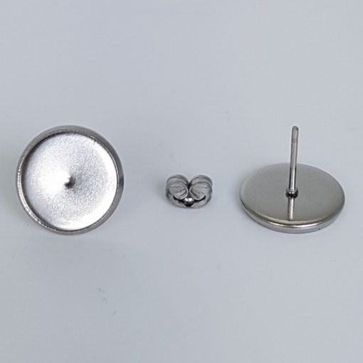 Stainless Steel Ear Studs & Ear Nuts, 12mm Bezel Tray, 10mm Posts 100 Pk.1Stainless Steel Ear Studs & Ear Nuts, 12mm Bezel Tray, 10mm Posts 100 Pk.1Stainless Steel Ear Studs & Ear Nuts, 12mm Bezel Tray, 10mm Posts 100 Pk.1Stainless Steel Ear Studs & Ear Nuts, 12mm Bezel Tray, 10mm Posts 100 Pk.1Stainless Steel Ear Studs & Ear Nuts, 12mm Bezel Tray, 10mm Posts 100 Pk.1Stainless Steel Ear Studs & Ear Nuts, 12mm Bezel Tray, 10mm Posts 100 Pk.1
