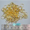 Image of 10mm GOLD Open Jump Rings (Nickel Free), 100 Pieces