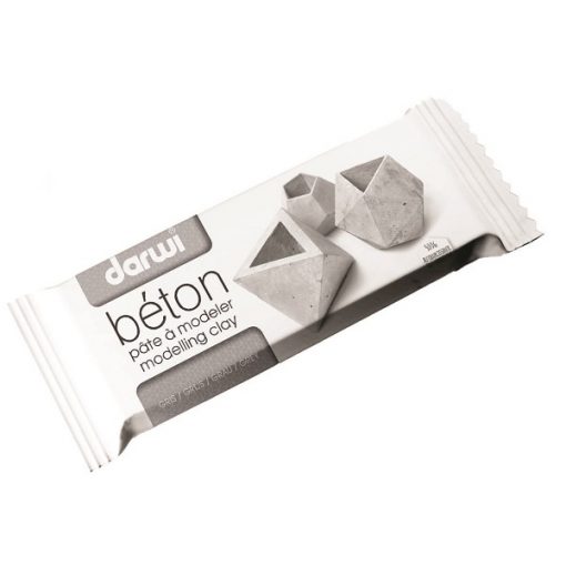 Image of a pack of Darwi Beton Air Dry Clay 500g Grey